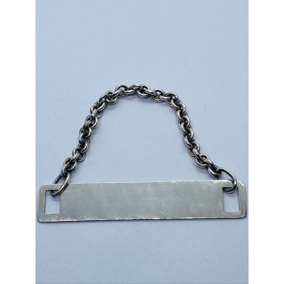 Sterling SilverTIFFANY & CO Rare Coat Chain Identification Tag